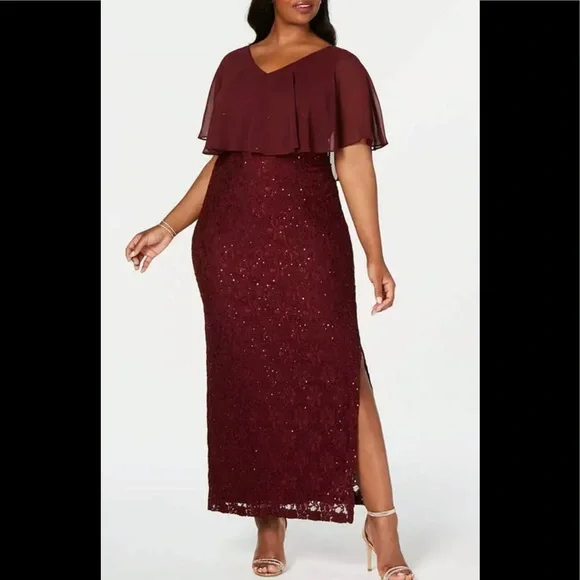 green emerald velvet dress Sydney's Closet TE2515 main image 0
